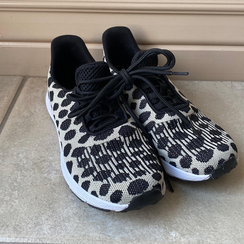 Animal Print Black & White Sneakers